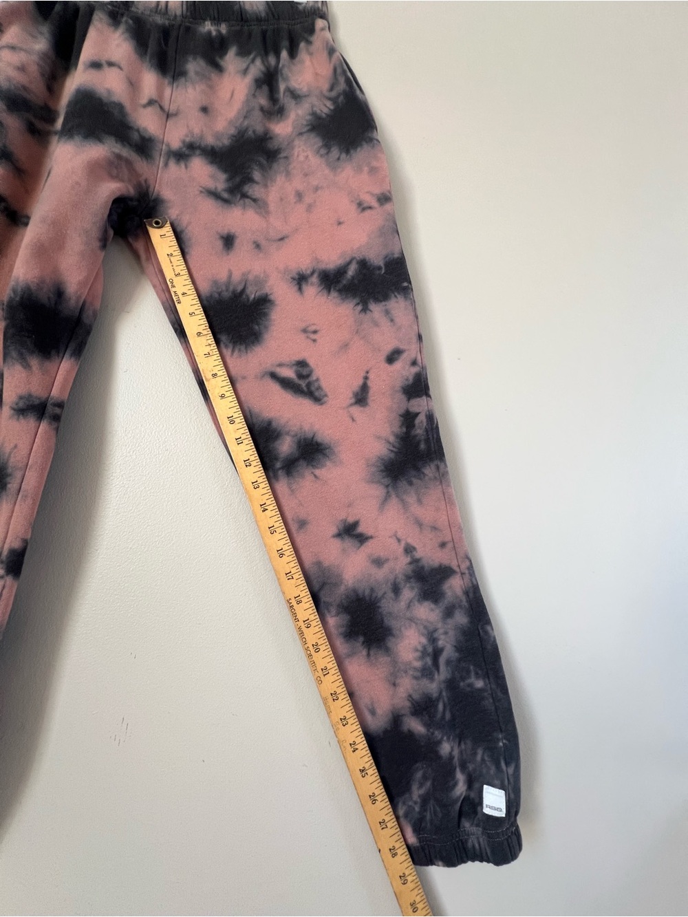 RSQ Pink and Black Tie Dye Sweatpants Joggers Loungewear Edgy - Picture 10 of 16